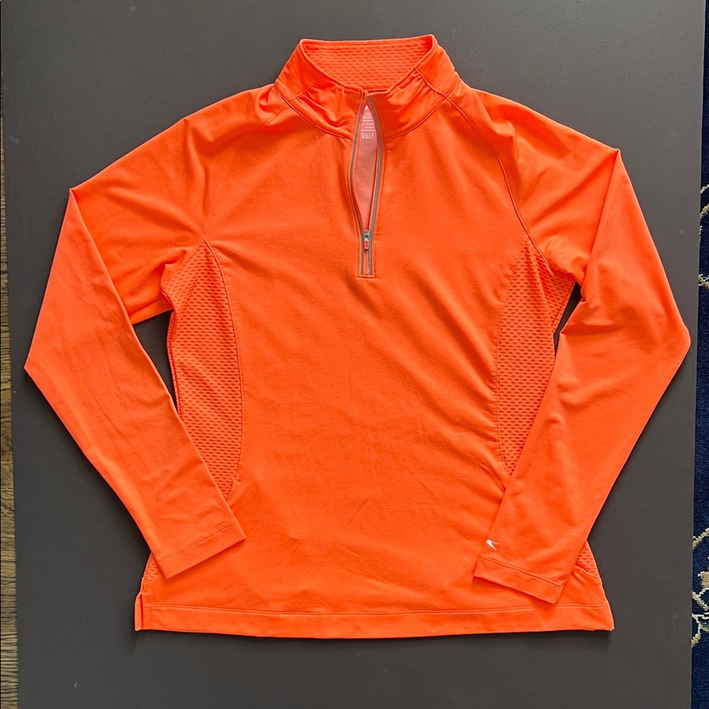 Slazenger Orange Quarter Zip Pullover